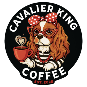 Cavalier Coffee - Black Circle, White Background