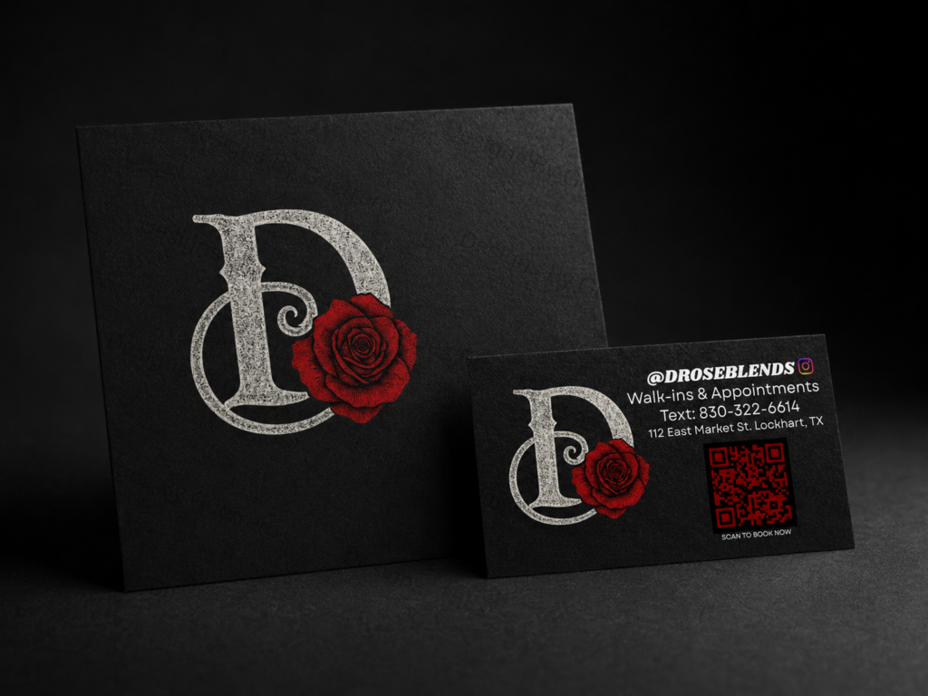DROSEBLENDS Mock Up Image - Business Cards