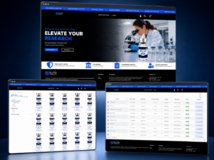 ELVTD Site Mock Up Blue Background